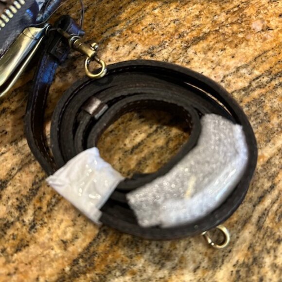 NWT Patricia Nash Leather Montana Prairie Skies Missoula Chocolate Crossbody - Picture 9 of 9